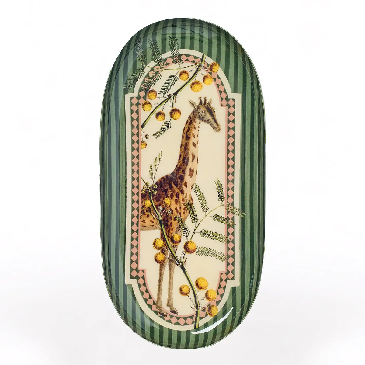 Rectangular Enamel Tray - Giraffe