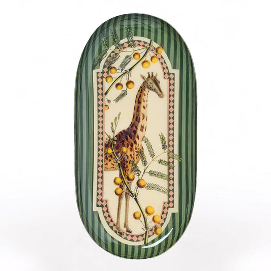 Rectangular Enamel Tray - Giraffe