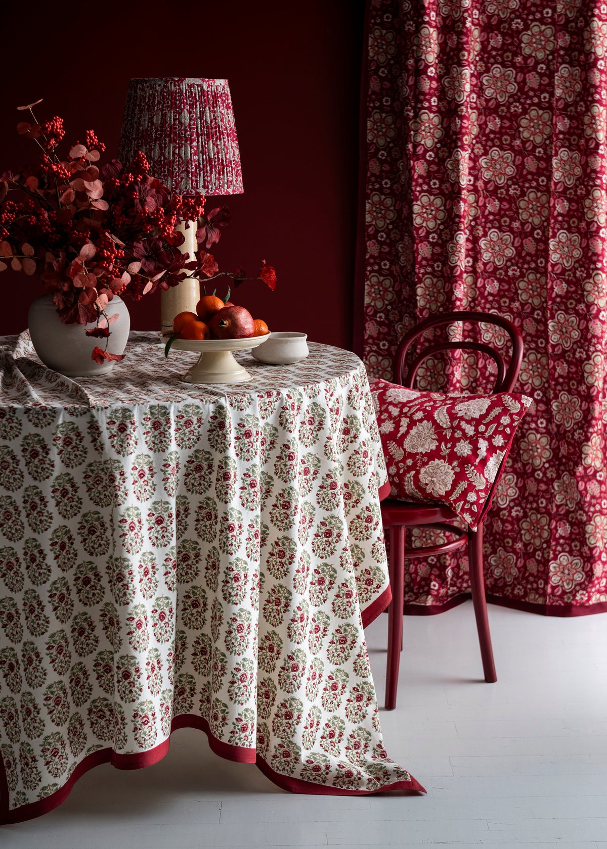 Bungalow “Mallika Scarlet” Tablecloth