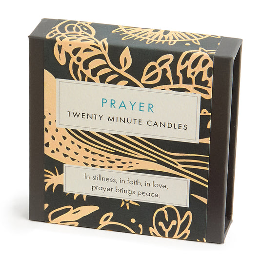 Cotton and Grey Mini Beeswax Candle Affirmations