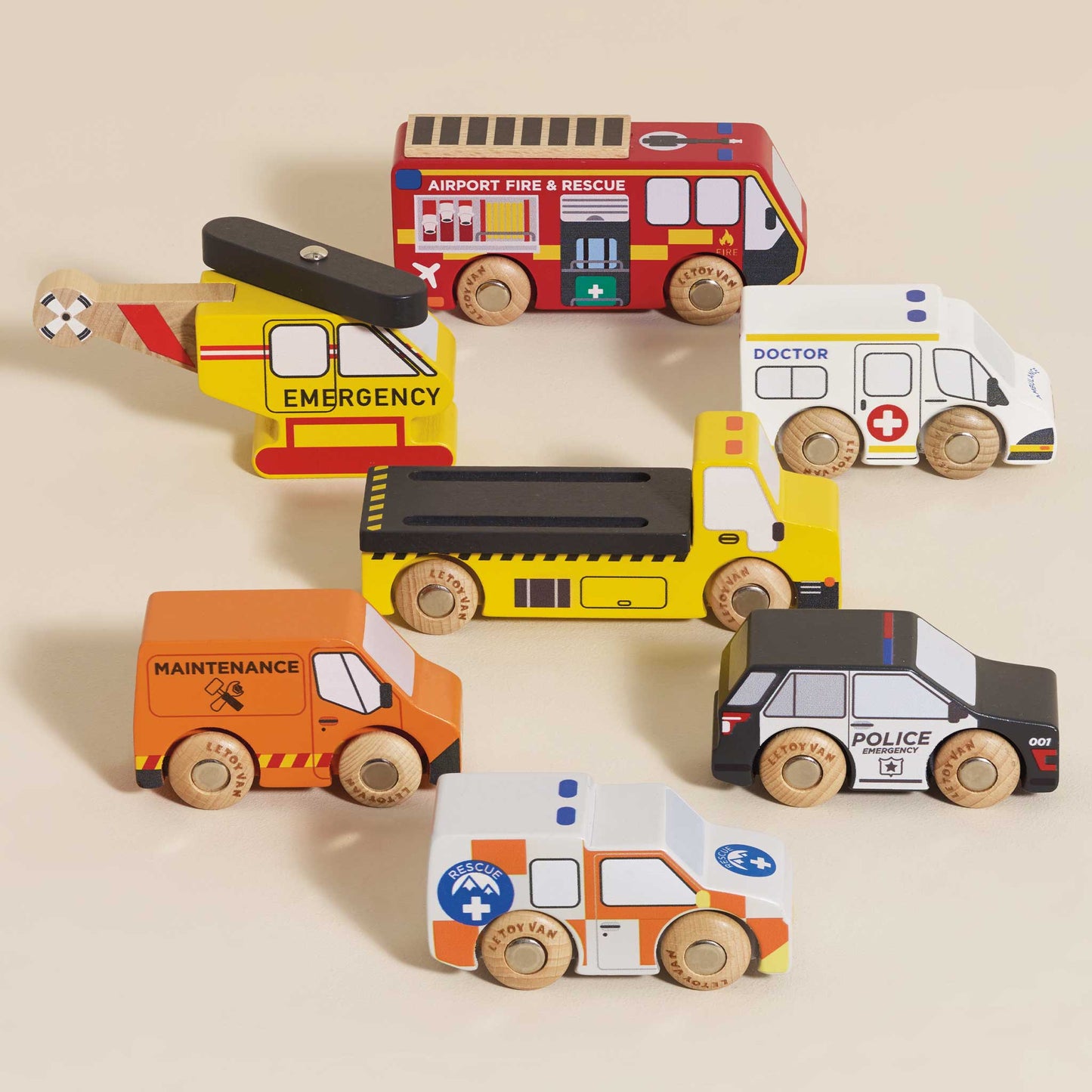 Le Toy Van - Emergency Vehicle Set