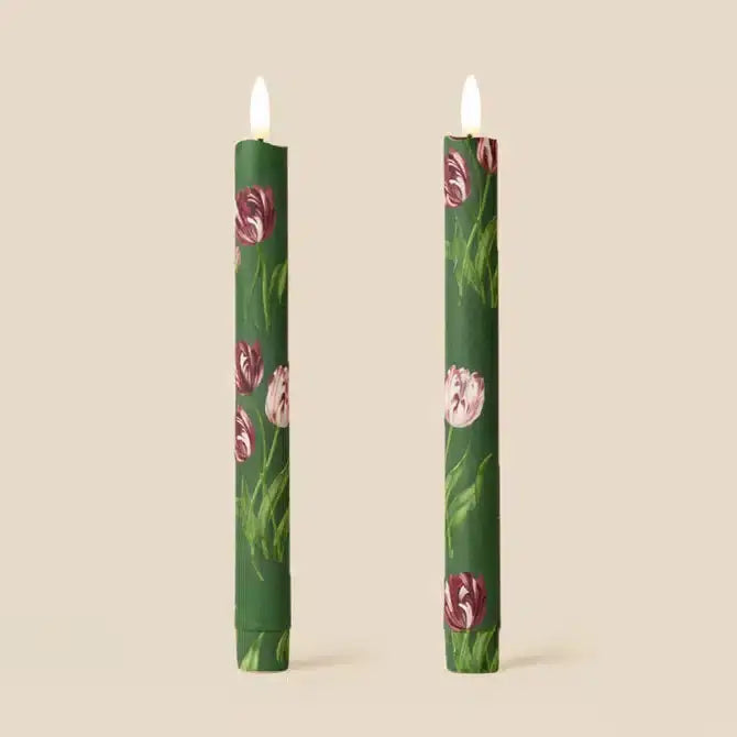 Heritage Tulip Flameless LED Wax Candles: Heritage Tulip Mulberry