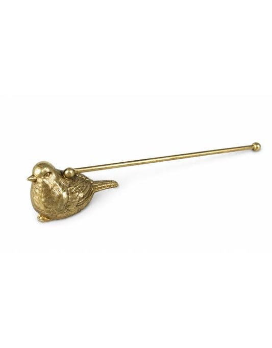 Antique Gold Sparrow Bird Candle Snuffer