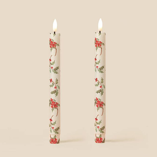 Holly Pop Flameless LED Wax Candles : Evergreen