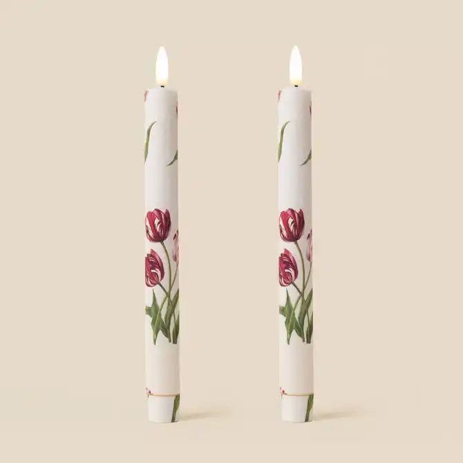 Heritage Tulip Flameless LED Wax Candles: Heritage Tulip Mulberry